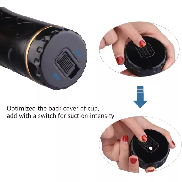 Tracy's Dog - masturbator tip posterior realist - silicon negru-natur