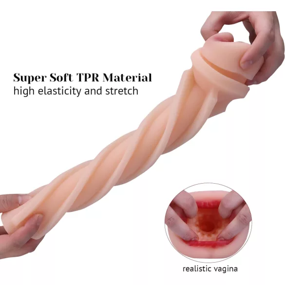 Tracy's Dog - masturbator tip posterior realist - silicon negru-natur