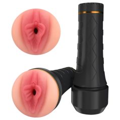   Tracy's Dog - masturbator tip vagin realist - silicon negru-natur