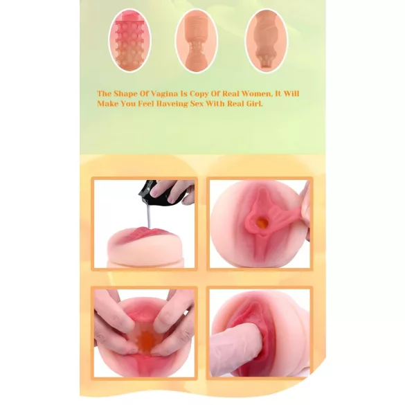 Tracy's Dog - masturbator tip vagin realist - silicon negru-natur