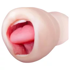   Tracy's Dog Cup - masturbator oral realist cu dinți (culoare corporală)