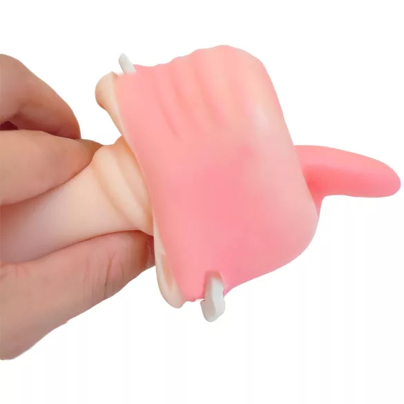 Tracy's Dog Cup - masturbator oral realist cu dinți (culoare corporală)