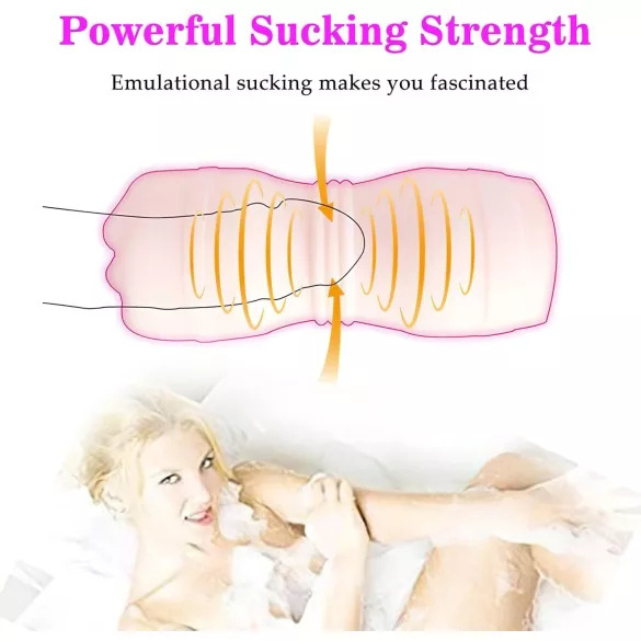 Tracy's Dog - masturbator gura realistă cu dinți - silicon natur