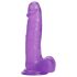 Tracy's Dog - dildo cu ventuză și testicule - silicon mov