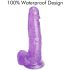Tracy's Dog - dildo cu ventuză și testicule - silicon mov