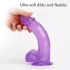 Tracy's Dog - dildo cu ventuză și testicule - silicon mov