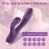 Tracy's Dog Rabbit - vibrator impermeabil cu braț pentru clitoris (mov)