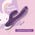 Vibrator iepuraș impermeabil cu braț clitoris - mov