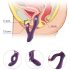 Vibrator iepuraș impermeabil cu braț clitoris - mov