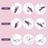 Vibrator iepuraș impermeabil cu braț clitoris - mov