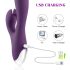 Vibrator iepuraș impermeabil cu braț clitoris - mov