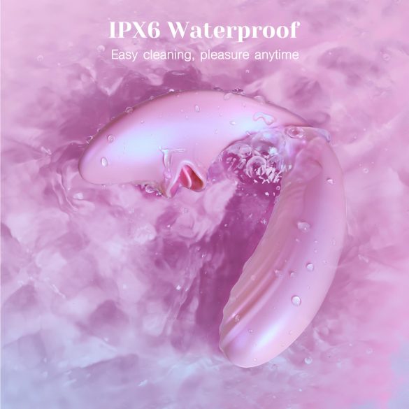 Tracy's Dog OG Lick - Vibrator punct G și stimulator clitoridian - roz