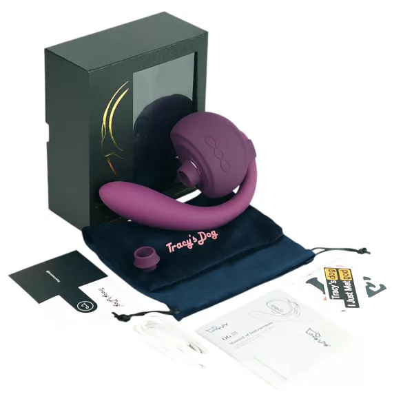 Tracy's Dog OG 3 - vibrator cu stimulare clitoris și punctul G - mov