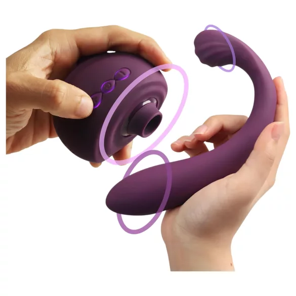 Tracy's Dog OG 3 - vibrator cu stimulare clitoris și punctul G - mov