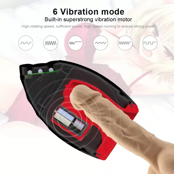 OTOUCH Chiven 2 - masturbator gura vibrator reîncărcabil - negru