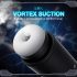 Leopard - masturbator vibratoare și cu vacuum (negru)