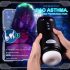 Leopard - masturbator vibratoare și cu vacuum (negru)