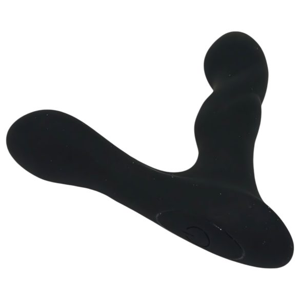 Leopard - Vibrator pentru prostată cu 2 motoare (negru)