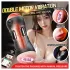 Leopard - vibrator pentru penis cu gură și vagin artificial (culoare naturală)