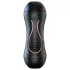Leopard - vibrator pentru penis cu gură și vagin artificial (culoare naturală)