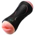 Leopard - vibrator pentru penis cu gură și vagin artificial (culoare naturală)