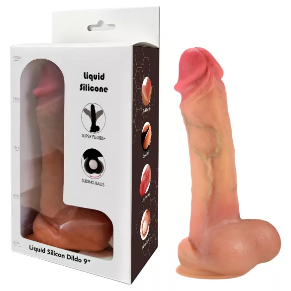 FeelSkin - dildo ultra realist (culoare naturală, 21 cm)