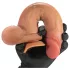 FeelSkin - dildo ultra realist cu testicule - natur (23 cm)