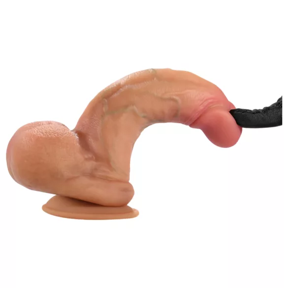FeelSkin - dildo cu testicule ultra realist (natural, 12,5 cm)
