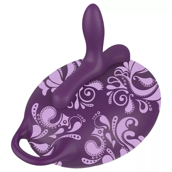 Bouncy Bliss Classic - pernă gonflabilă cu vibrator - mov