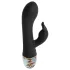 LOVISS Flower - vibrator pentru punctul G cu braț clitoridian (negru)