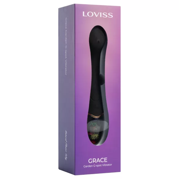 LOVISS Flower - vibrator punctul G (negru)