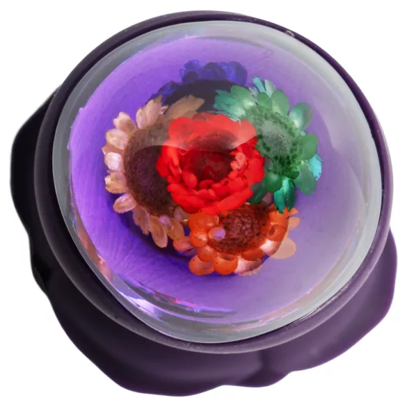 LOVISS Flower - vibrator anal cu telecomandă (mov)