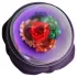 LOVISS Flower - vibrator anal cu telecomandă (mov)