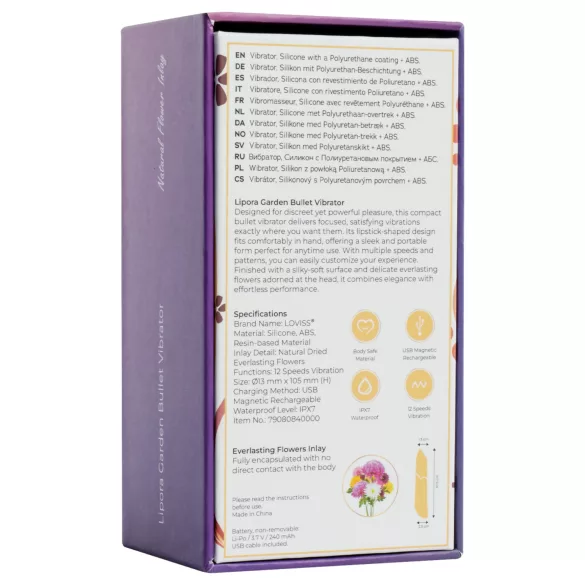 LOVISS Flower - mini vibrator tip baton (mov)