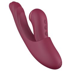   Vibeconnect - Vibrator 2în1 stimulare punct G și clitoris - roșu