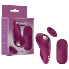   Passion Play - vibrator pentru chiloți cu telecomandă, magnetic (bordo)