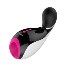   Nalone Oxxy - buze stimulante inteligente vibrante (negru-roz-alb)
