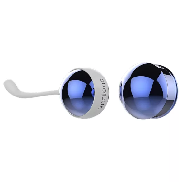 Nalone Yany Love - set bile vaginale ajustabile - silicon albastru-auriu