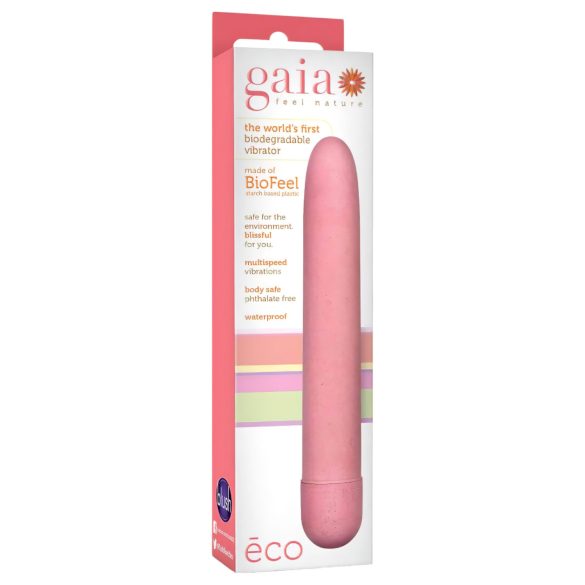 Gaia Eco L - vibrator eco-friendly roz (mare)