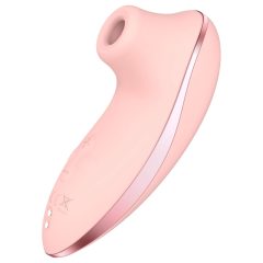   Vibeconnect - stimulator clitoridian cu încălzire și valuri de aer, reîncărcabil (piersică)