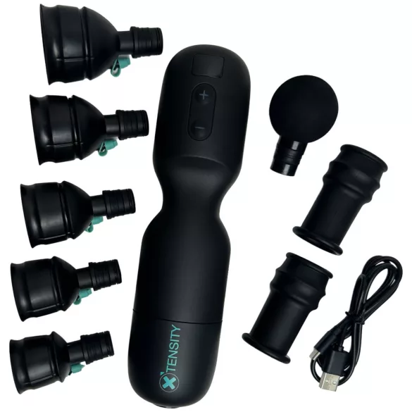 Xtensity 1 - masturbator masculin cu vacuum și pulsații - negru