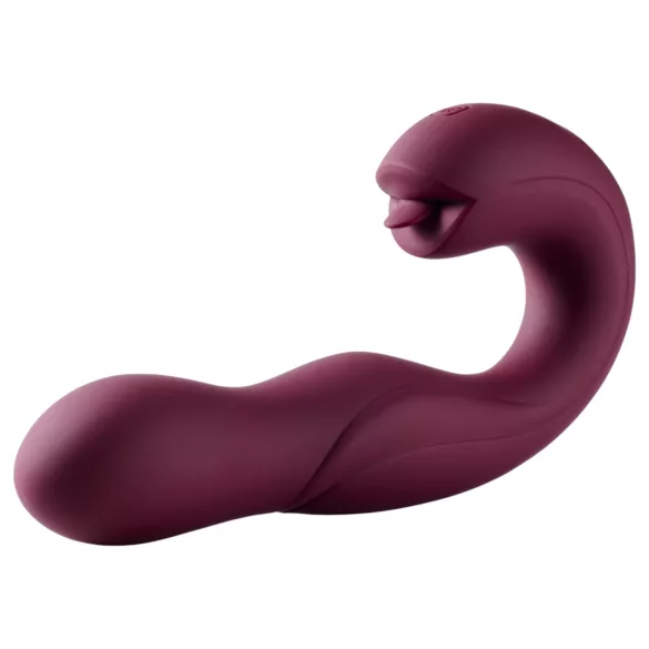 Honey Play Box Joi - vibrator rotativ cu stimulare clitoris și punctul G - mov