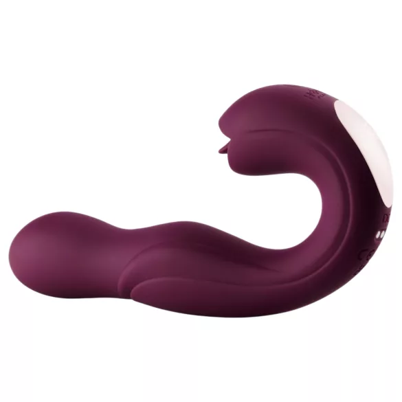 Honey Play Box Joi - vibrator rotativ cu stimulare clitoris și punctul G - mov
