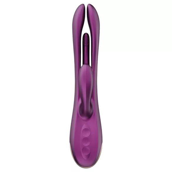 Honey Play Box Terri - vibrator clitoral cu limbă și braț - silicon mov