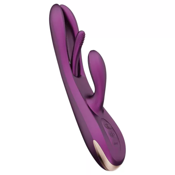 Honey Play Box Terri - vibrator clitoral cu limbă și braț - silicon mov