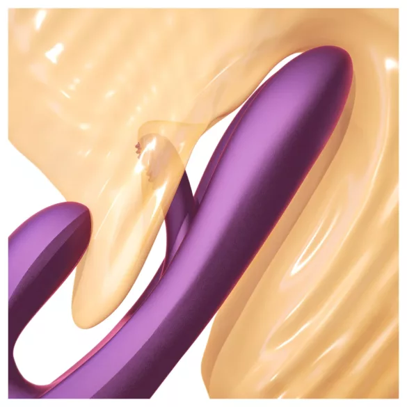 Honey Play Box Terri - vibrator clitoral cu limbă și braț - silicon mov