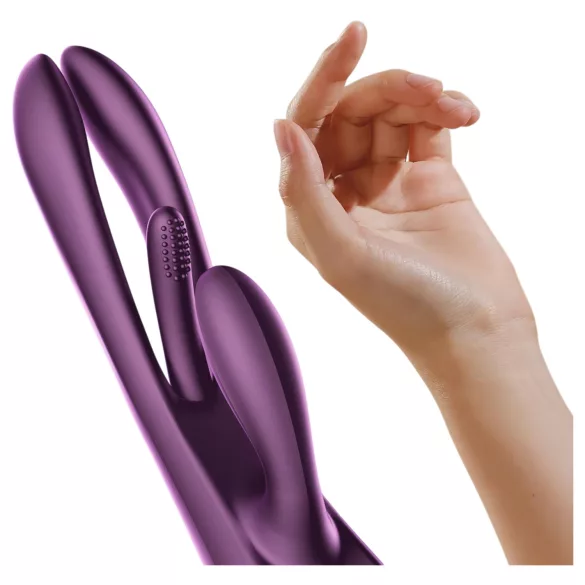 Honey Play Box Terri - vibrator clitoral cu limbă și braț - silicon mov