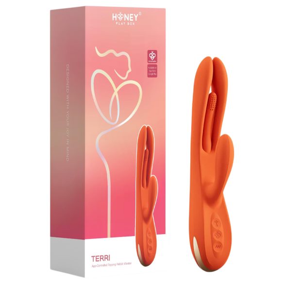 Honey Play Box Terri - vibrator inteligent cu limbă și braț pentru clitoris