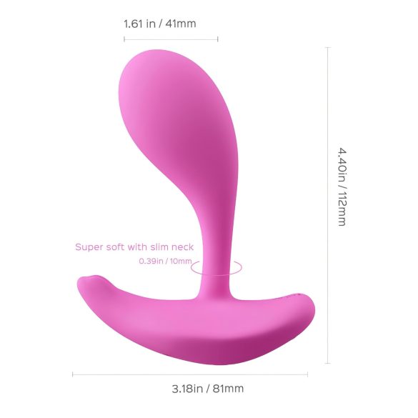 Honey Play Box Oly 2 - vibrator inteligent dublu G-spot și clitoris - roz