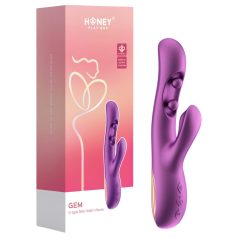   Honey Play Box Gem - Vibrator inteligent cu mărgele pentru punctul G și clitoris (mov)